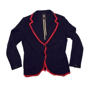 RAG & BONE WOOL CARDIGAN LARGE NAVY BLUE